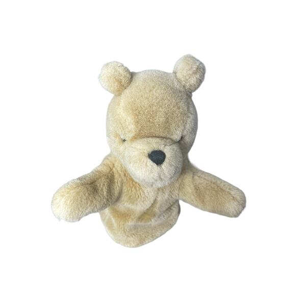 Gund Disney Classic Winnie the Pooh Hand Puppet Beige Bear Soft Plush Toy 9" - Picture 3 of 12